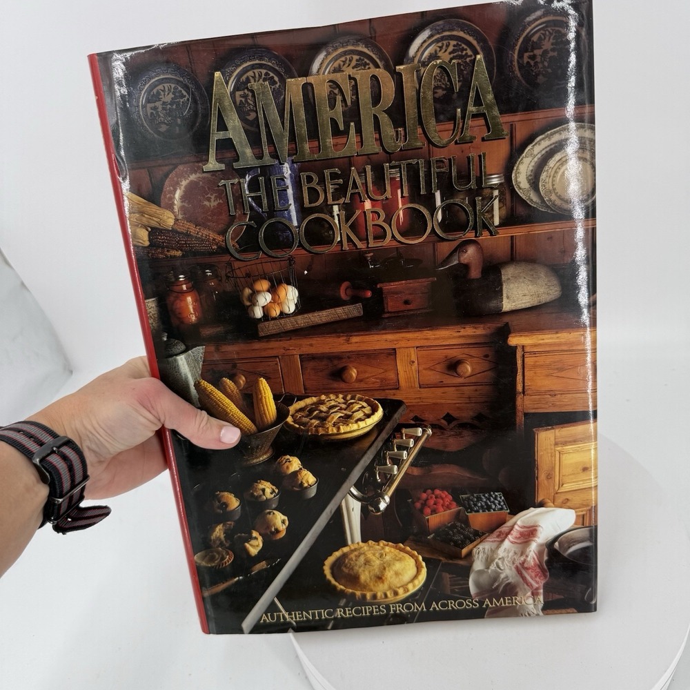 America The Beautiful Cookbook Coffee Table Book Large Hardcover Decor Recipes